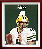 Giclee print on Canvas of Brett Favre