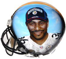 Hand-Painted Jerome Bettis Helmet