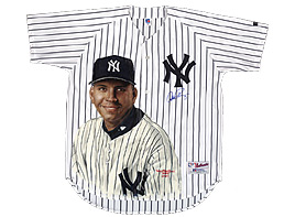 Hand-Painted Alex Rodriguez Baseball Jersey