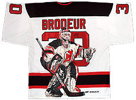Hand-Painted Martin Brodeur Hockey Jersey