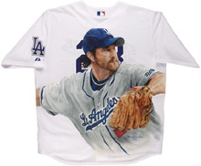 Hand-Painted Derek Lowe Baseball Jersey