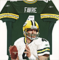 Hand-Painted Brett Favre Football Jersey