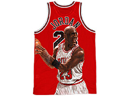 Hand-Painted Michael Jordan Basketball Jersey