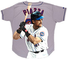 Hand-Painted Mike Piazza Baseball Jersey