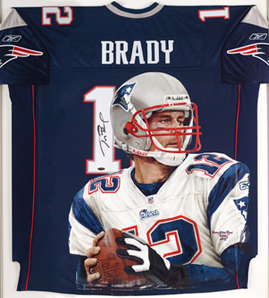 Karen O'Neil Ganci - Hand-Painted Tom Brady Football Jersey