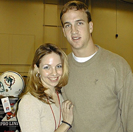 Karen O'Neil Ganci and Peyton Manning