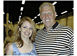 Karen O'Neil Ganci and Bill Parcels