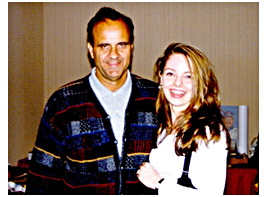 Karen O'Neil Ganci and Joe Torre