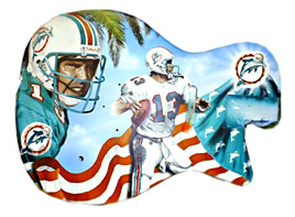 Hand-Painted Dan Marino Guitar